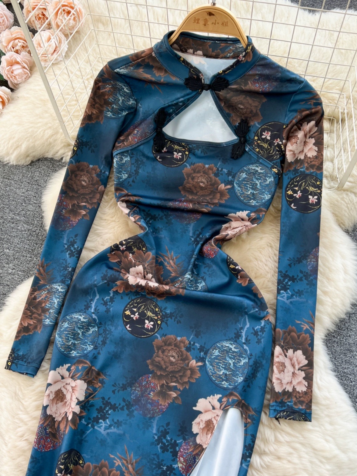 Floral babe qipao dress Q115 images